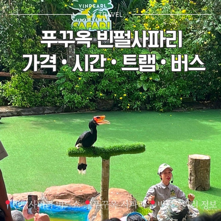  푸꾸옥 빈펄사파리 시간 가격 트램 버스 투어 | 버드쇼 후기