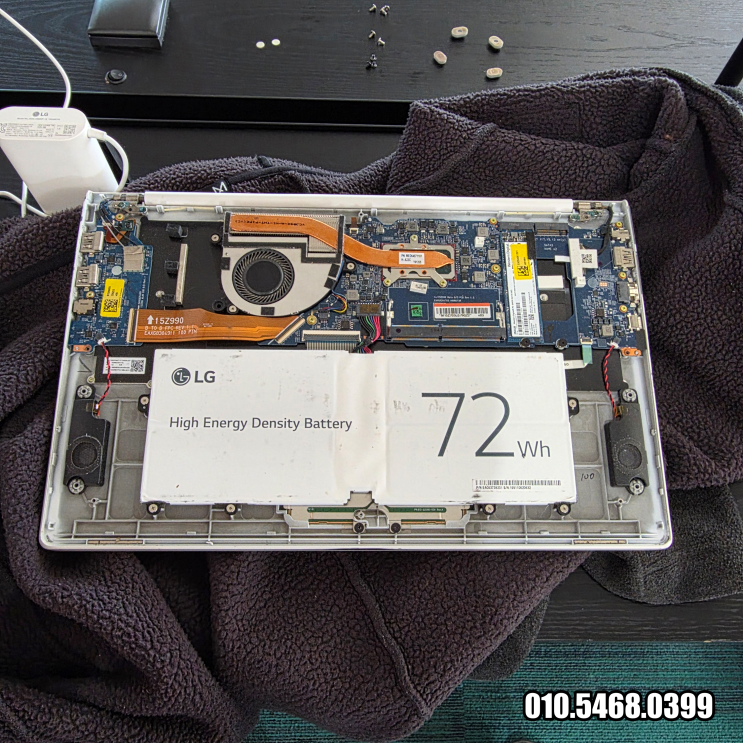  용현동 의정부 컴퓨터수리 노트북 속도 느림 M.2 SATA 512GB 교체 출장 해결