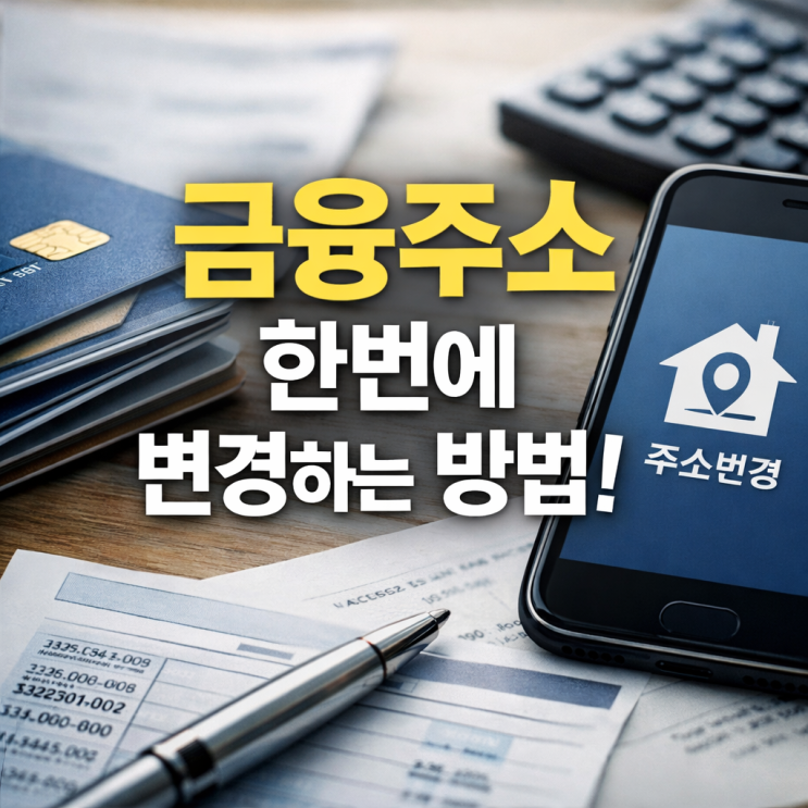  금융주소 한번에 변경 서비스 신청 이사 후 1분 만에 끝내는 법 (KT무빙 vs 신용정보원)