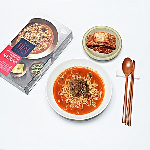 칼국수 밀키트 더미식 육개장칼국수 끓이는법