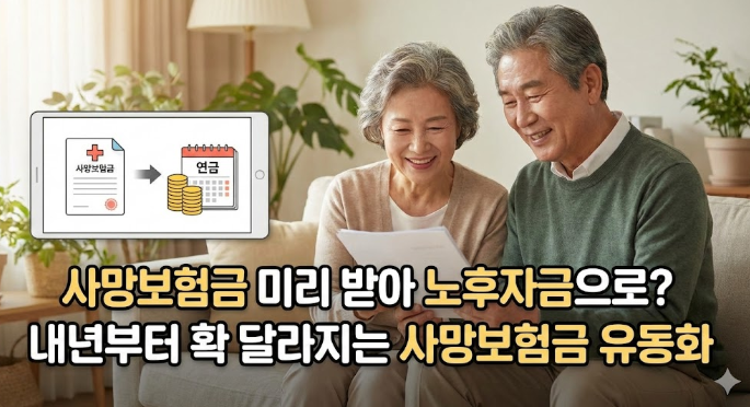  사망보험금 미리 받아 노후자금으로? 내년부터 확 달라지는 사망보험금 유동화