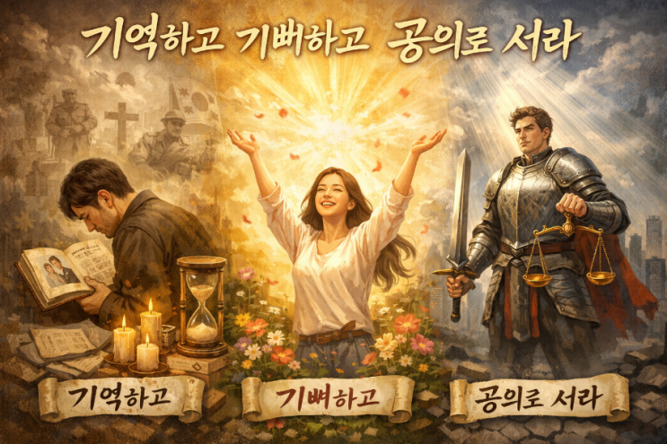  “기억하고, 기뻐하고, 공의로 서라”  신명기 16장 묵상