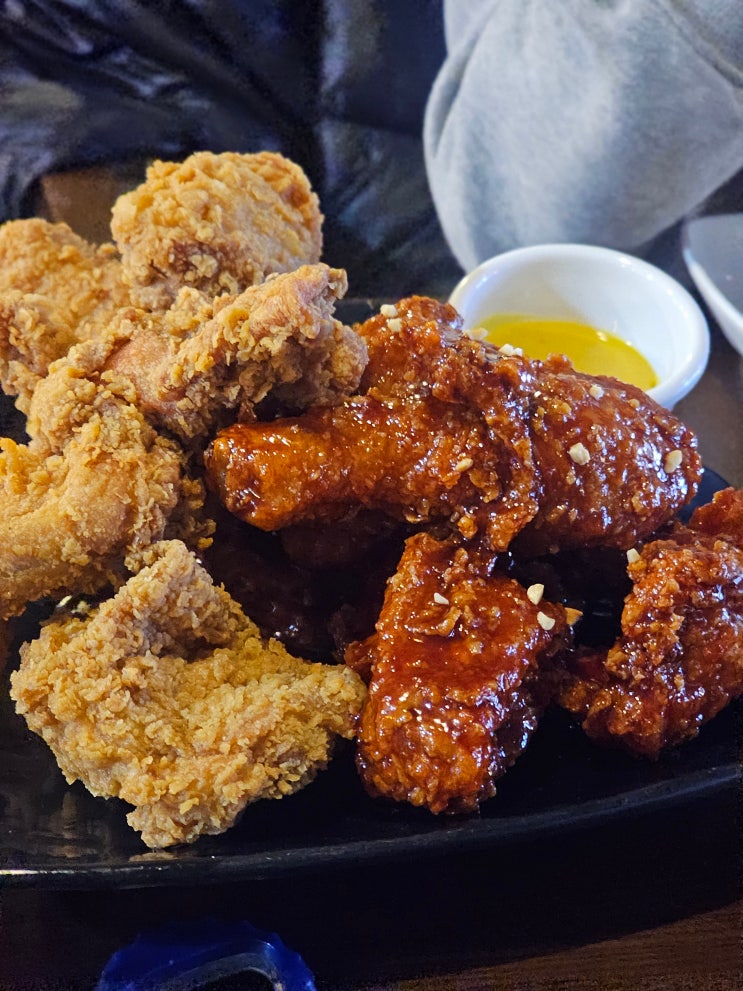  제주 공항근처 비비큐(BBQ)치킨 제주삼무공원점 황금올리브  반반 치킨 연동 제원 맛집 추천