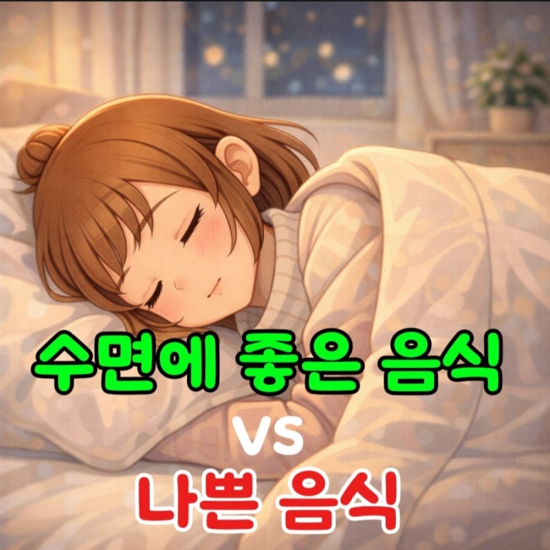 잠 잘 자는 사람들의 식탁 수면에 좋은 음식 vs 나쁜 음식
