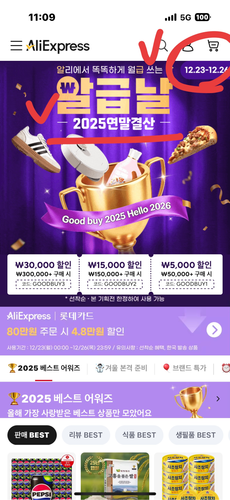  알리 연말 결산 세일 48시간 남음! 12월 할인코드 총정리