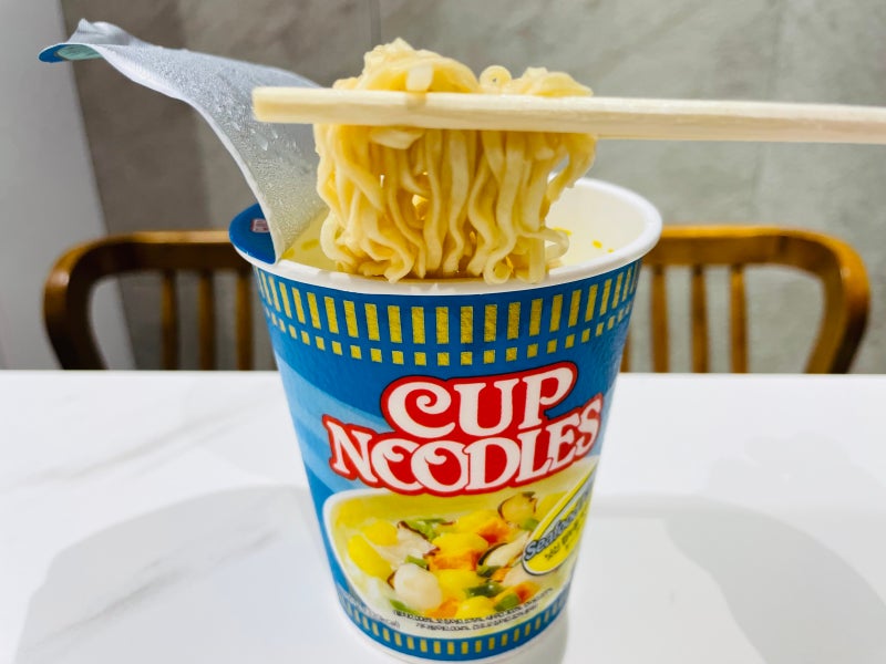 닛신 컵누들 씨푸드 가격 조리법 칼로리 맛 후기