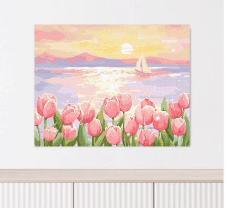 명화그리기 대형 유화 그림 풍경화 감성 취미 그리기세트 감성을 표현할 수 있는 취미