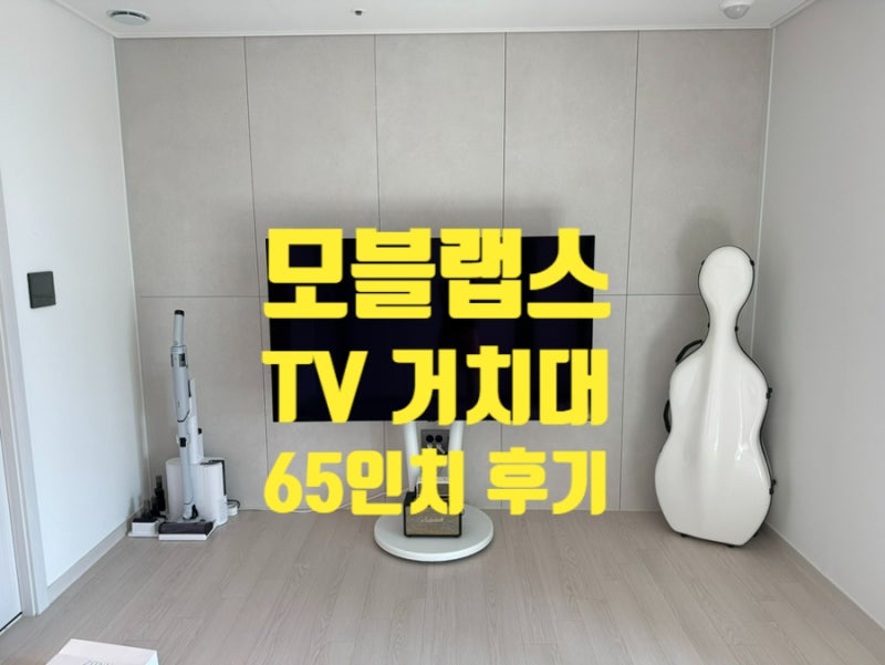 모블랩스 이동식 65인치 대형 TV 거치대 추천 (내돈내산)