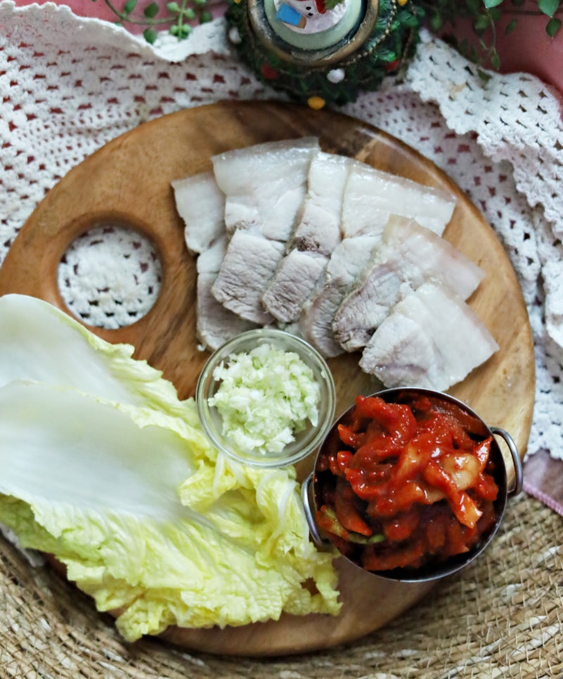 마늘보쌈소스 레시피 맛소금 돼지고기수육 삶는방법 삶기 시간
