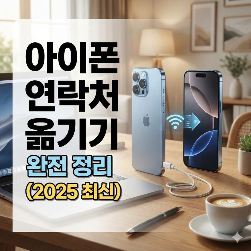 아이폰 연락처 옮기기 완전 정리 (2025 최신)