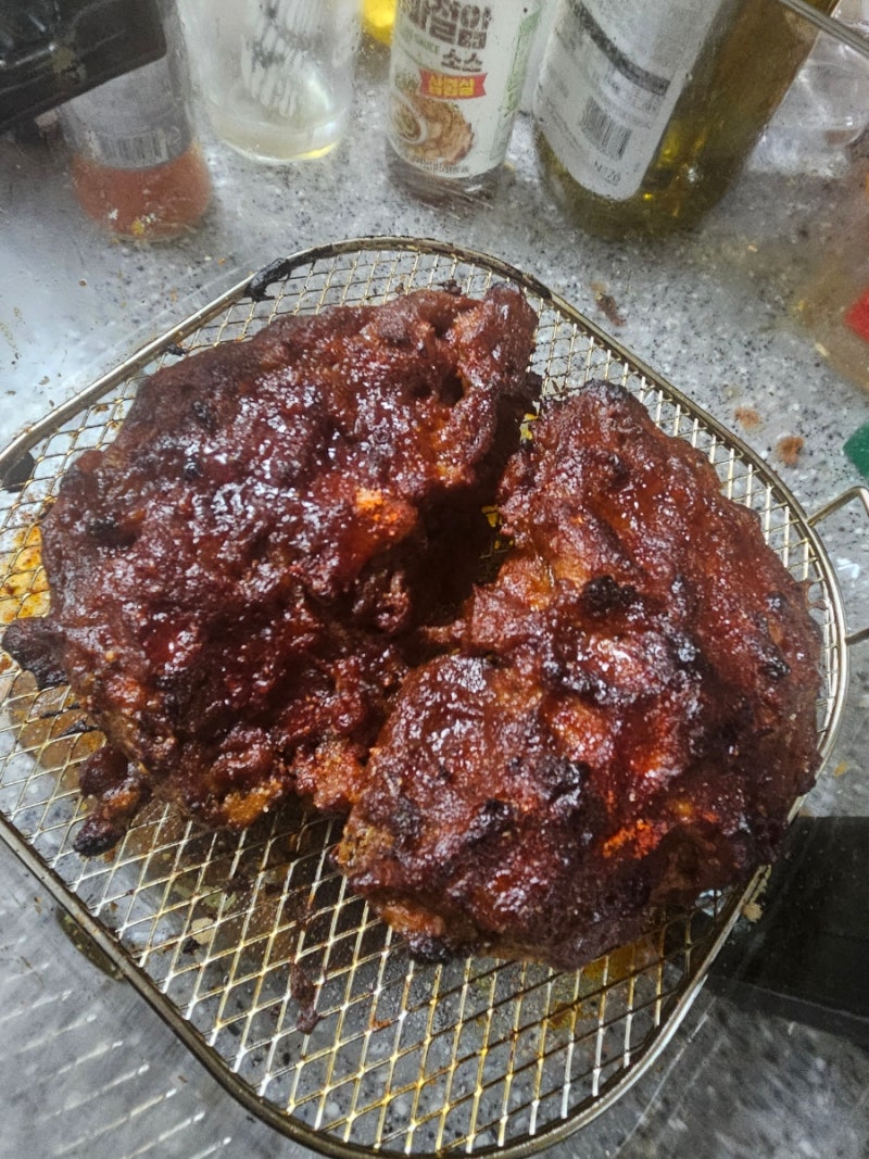 연말 크리스마스를 맞이한 맛있는 에어프라이어 닥터페퍼 바베큐 풀드포크 만들기 대작전!