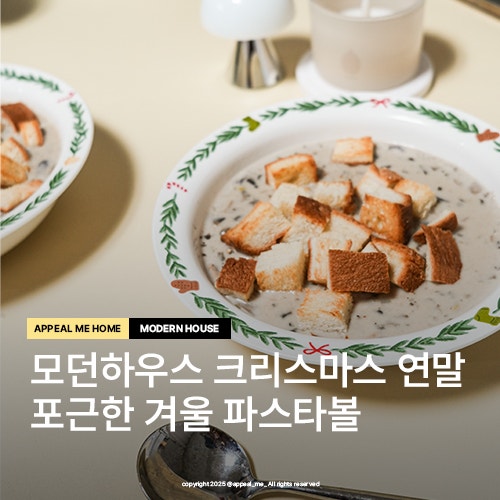  모던하우스 갓성비 크리스마스접시 추천 연말분위기 포근한겨울파스타볼세트