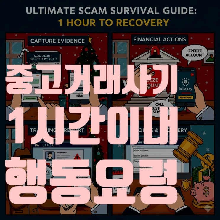  중고거래 사기당했을 때 1시간 골든타임 행동요령 (2025 최신판)