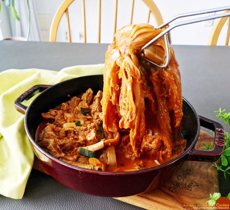 등갈비 김치찜 레시피 돼지고기 김치찜 등갈비찜