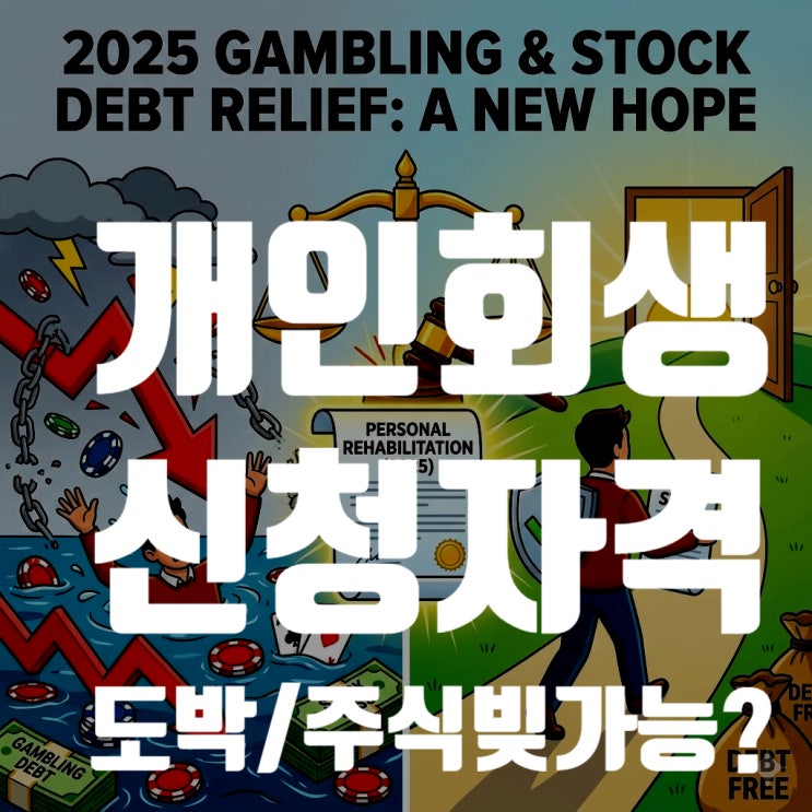  개인회생 코인/도박/주식 빚 탕감 가능할까? 청산가치와 변제금 폭탄 피하는 전략