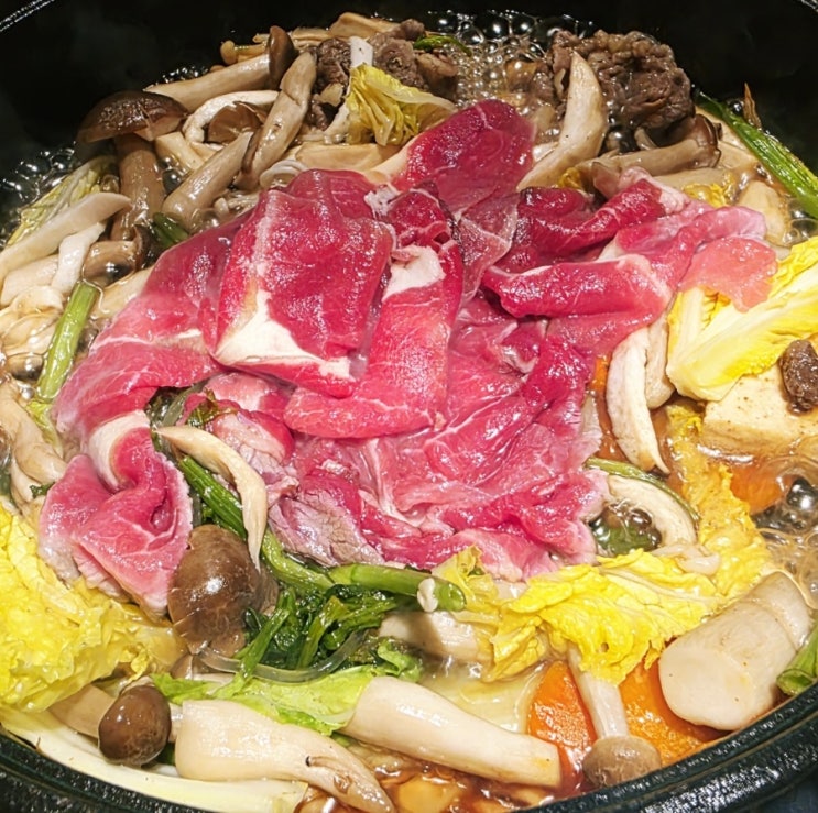  [명지]통삼겹바베큐부터 스키야끼까지 코스로 즐기는 명지맛집 '팔우장'