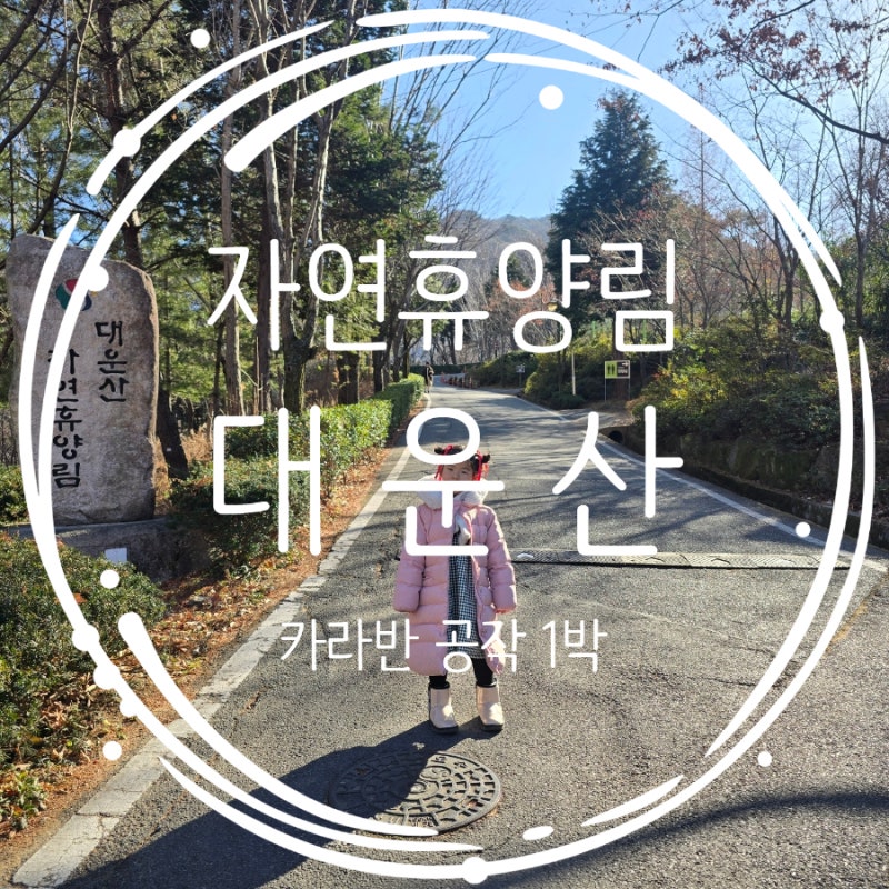 대운산 자연휴양림 카라반 공작 전기장판 와이파이 등 1박 후기
