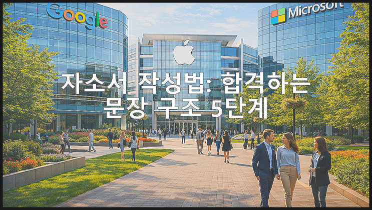  자소서 쓰는법: 합격하는 문장 구조 5단계