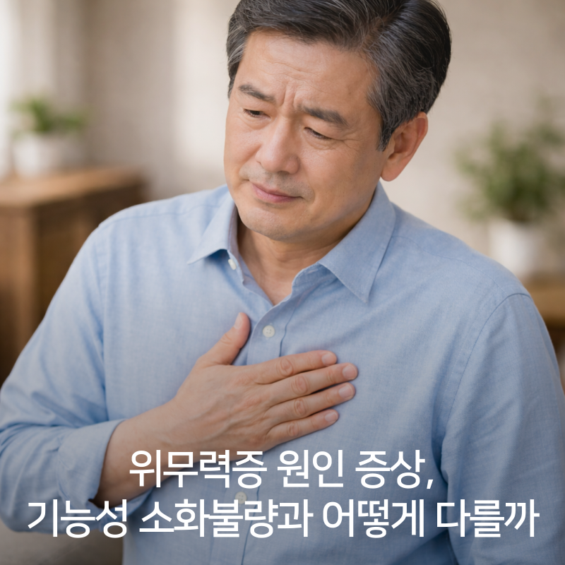 위무력증 원인 증상, 기능성 소화불량과 어떻게 다를까