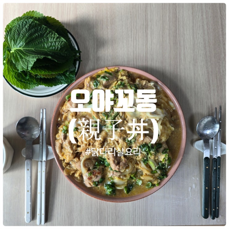  [쉬운레시피] 양파를 잔뜩 넣은 버전, 『 오야꼬동 』 레시피 (조리시간 : 15분)