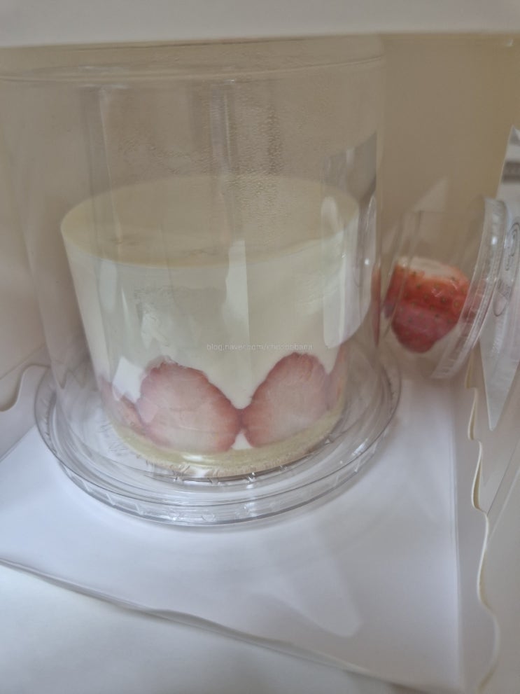  블랑 카페 딸기케이크 딸기프레지에 딸기커스터드푸딩 국악고 디저트 맛집 배달주문