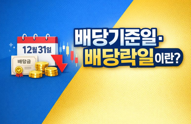  배당락 배당락일, 배당기준일이란?