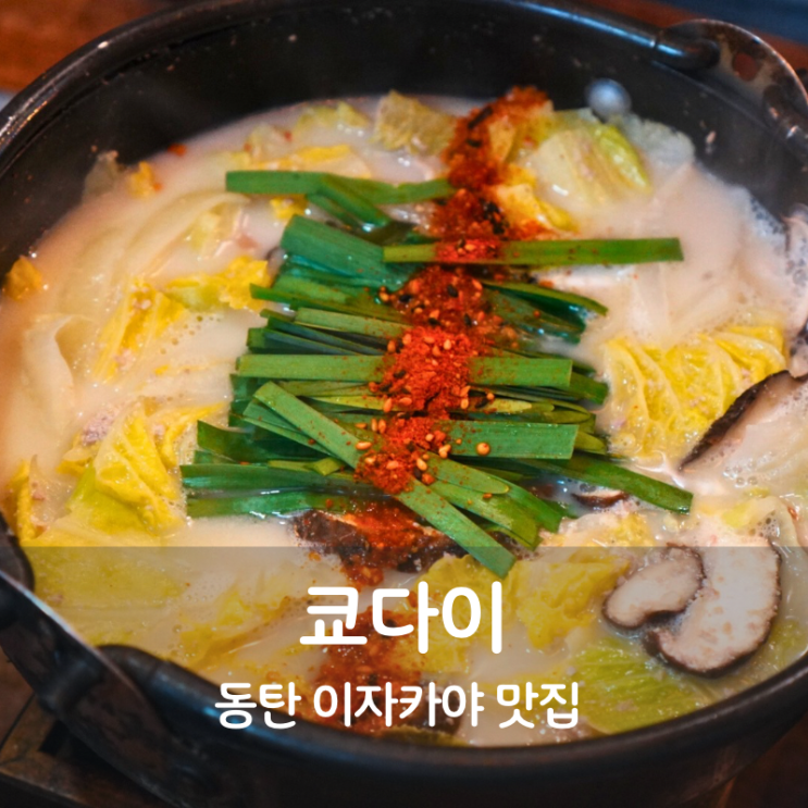  동탄 이자카야 맛집 쿄다이 모츠나베 야키토리