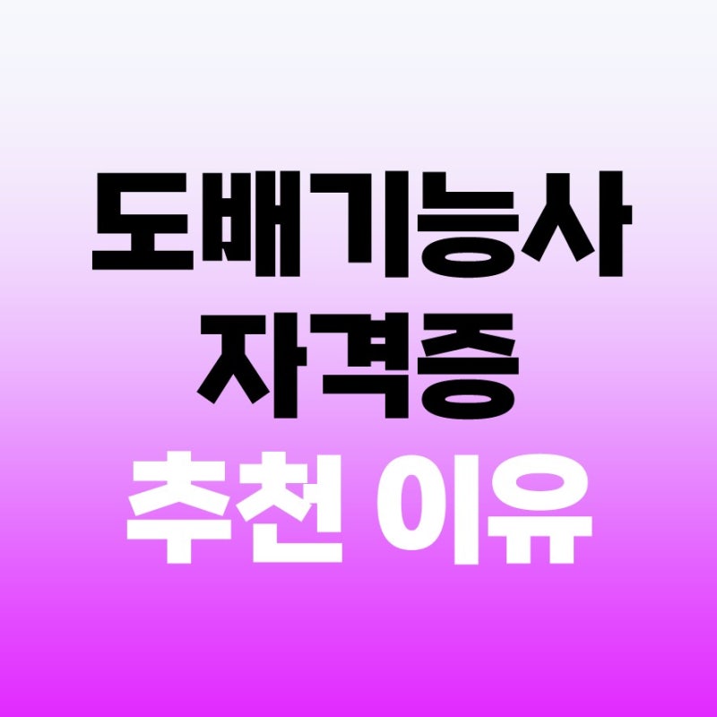 도배기능사 자격증 국비지원 추천 이유!