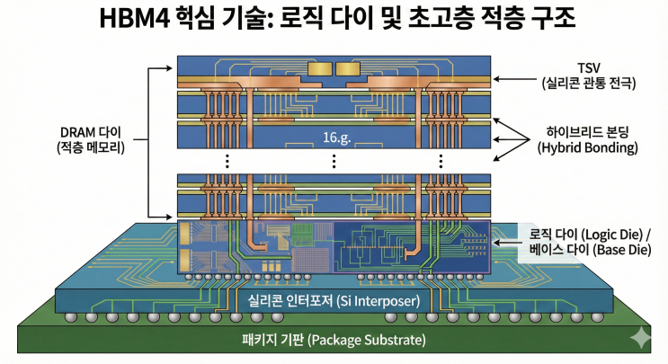  [HBM4 관련주]: 로직 다이와 적층 혁명, 기술 대격변의 진짜 승자 찾기