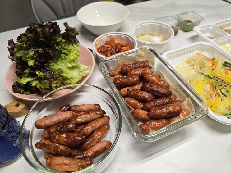  일품선 통통 소세지, 집에서 즐긴 크리스마스 캠핑 분위기