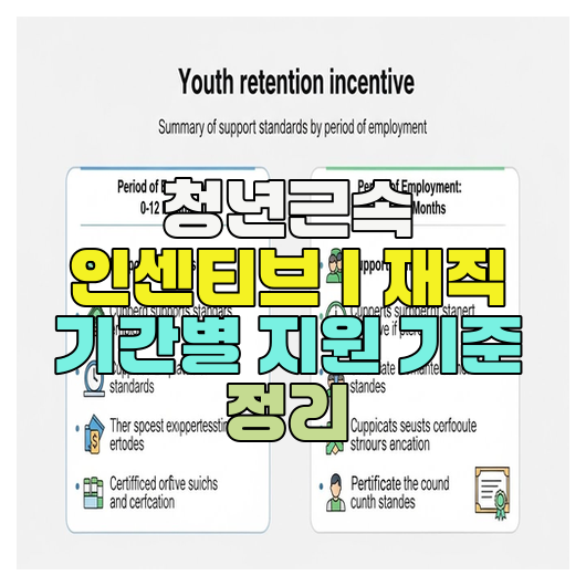 청년근속 인센티브｜재직 기간별 지원 기준 정리