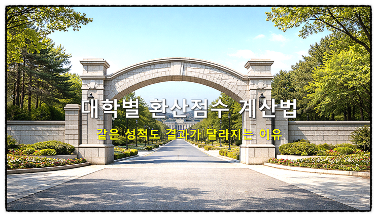  대학별 환산점수 계산법: 같은 성적도 결과가 달라지는 이유