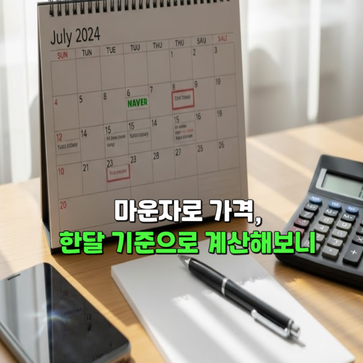  마운자로 가격, 한달 기준으로 계산해보니