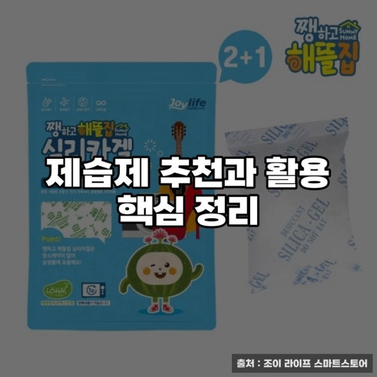  제습제 추천과 활용 핵심 정리