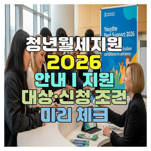  청년월세지원 2026 안내｜지원 대상·신청 조건 미리 체크