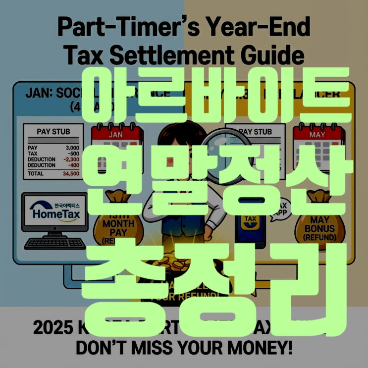  2025 알바 연말정산 총정리: 3.3% 환급 vs 4대보험 신고 방법 (필독)