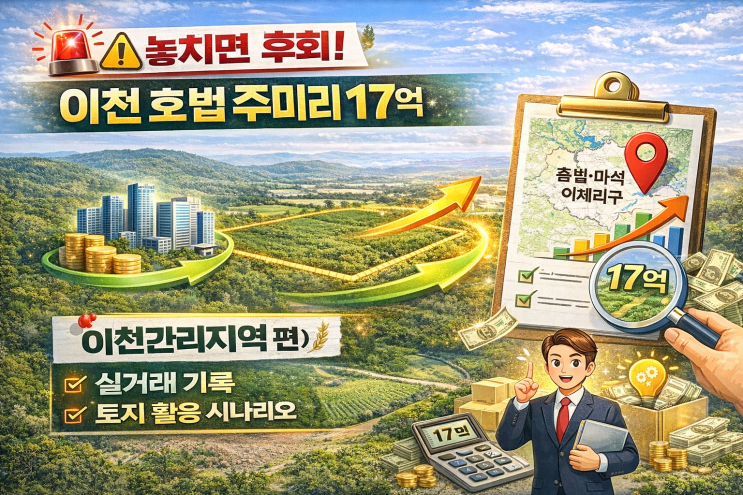  이천시 호법면  '생산관리지역' 12,724의 비밀!  17억 이천 토지, 이천IT부동산이 밝히는 '최적 활용법 & 투자 가치' A to Z!