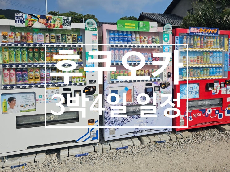  후쿠오카 3박4일 일정 자유여행 쇼핑