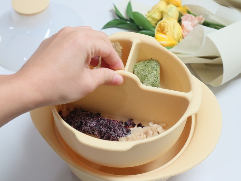 이유식 찜기 퍼기 전자레인지 실리콘 용기