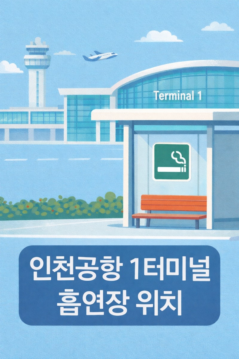 인천공항 1터미널 흡연장소 정리, 출국 전에 꼭 알아두면 좋은 정보