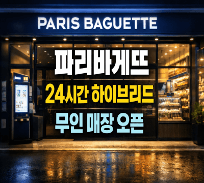  파리바게뜨, 24시간 하이브리드 무인 매장 오픈