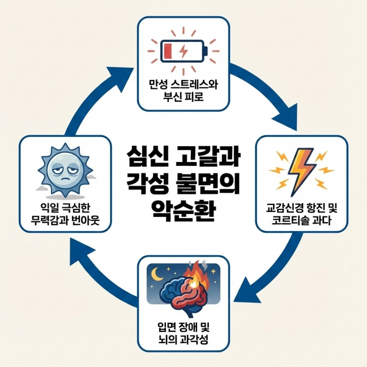  "원장님, 몸은 천근만근인데 정신은 왜 이렇게 또렷할까요?"