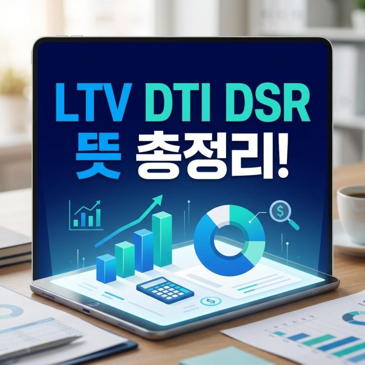 LTV DTI DSR 뜻 총정리! 주택담보대출 한도 계산 (부동산 용어)