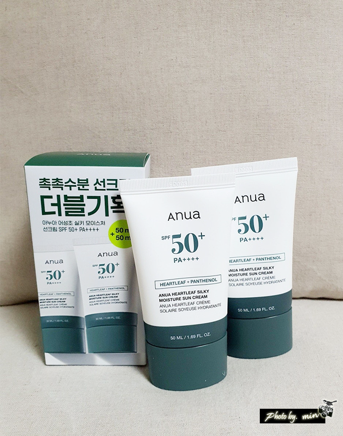 [아누아]어성초 실키모이스처 선크림 기획세트 내돈내산 구매후기
