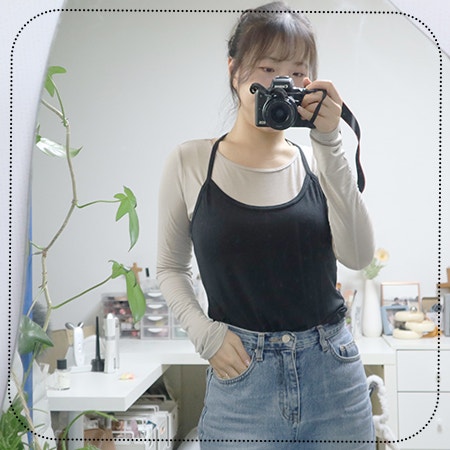  베이비모달 컴포트랩 레이어드티로 슬림핏완성해봐