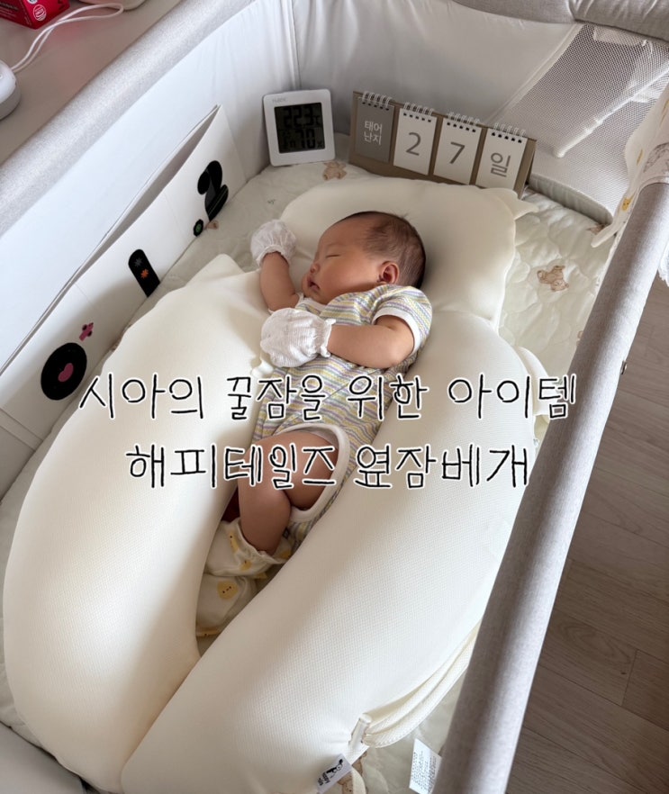  해피테일즈 옆잠베개 내돈내산 후기 | 역시 육아는 템빨이쥬
