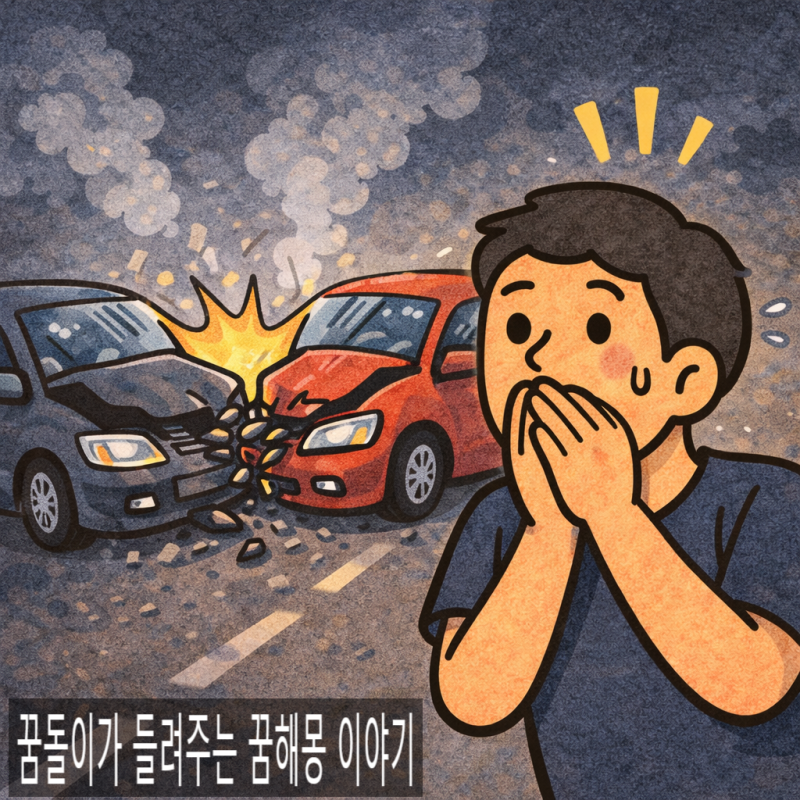 교통사고 나는 꿈해몽 | 갑작스러운 위기일까, 인생 방향을 점검하라는 신호일까?