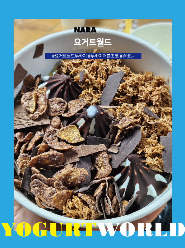  요거트월드 메뉴 추천 두바이 더블초코월드 가격 칼로리 괜찮은 디저트