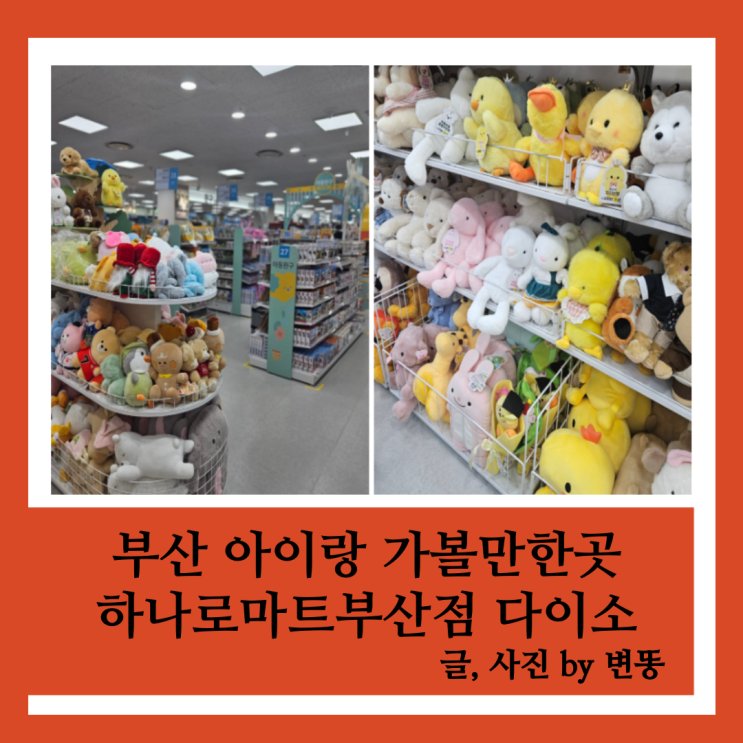  부산 금곡동 최대 규모 다이소: 하나로마트 부산점(2층에 위치하고 있어요!)