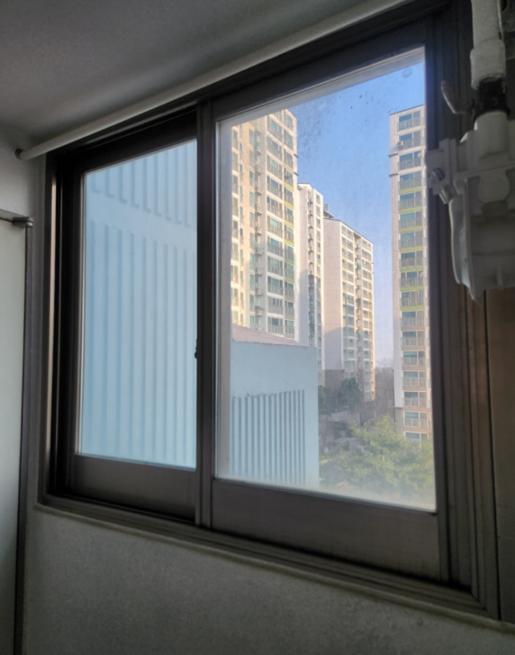 샷시 시공 전/후 1